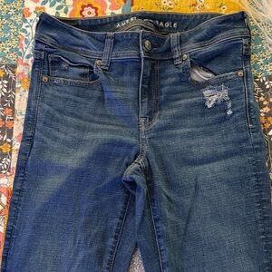 American Eagle Outfitters Distressed Blue Jeans